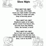 Silent Night Music Lyrics Free Printable Free Printable