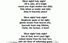 silent night music lyrics free printable free printable Silent Night Music Lyrics Free Printable Free Printable