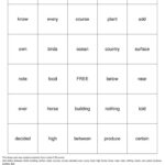 Snap Words Bingo Cards To Download Print And Customize