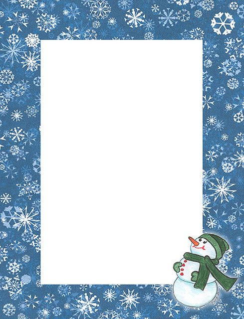 Snowman Looking Up Stationery Free Christmas Printables Stationery 
