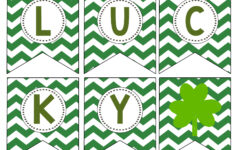 St Patrick s Day Lucky Banner Paper Trail Design