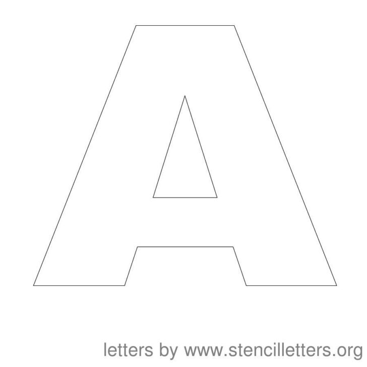Free Printable 12-Inch Letter Stencils