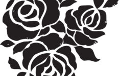 Stencils Printable For Decoration Rose Stencil Free Stencils