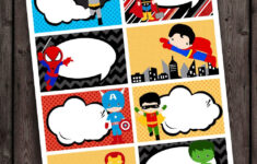 Super Hero Tags Super Hero Party Favor Tags Thank You Tags Printable