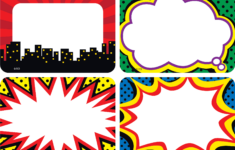 Superhero Name Tags Labels Multi Pack TCR5587 Teacher Created