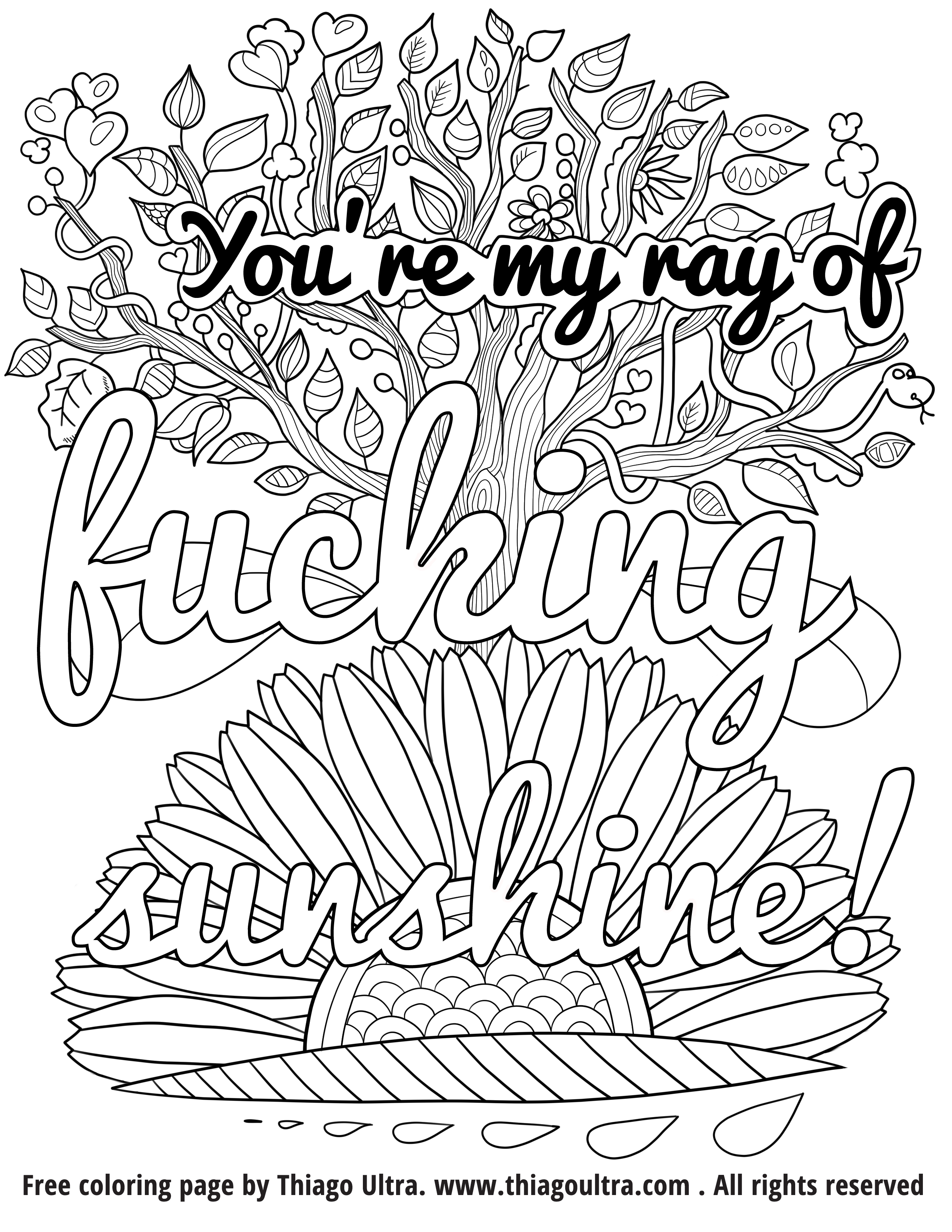 Swear Word Coloring Pages At GetColorings Free Printable 