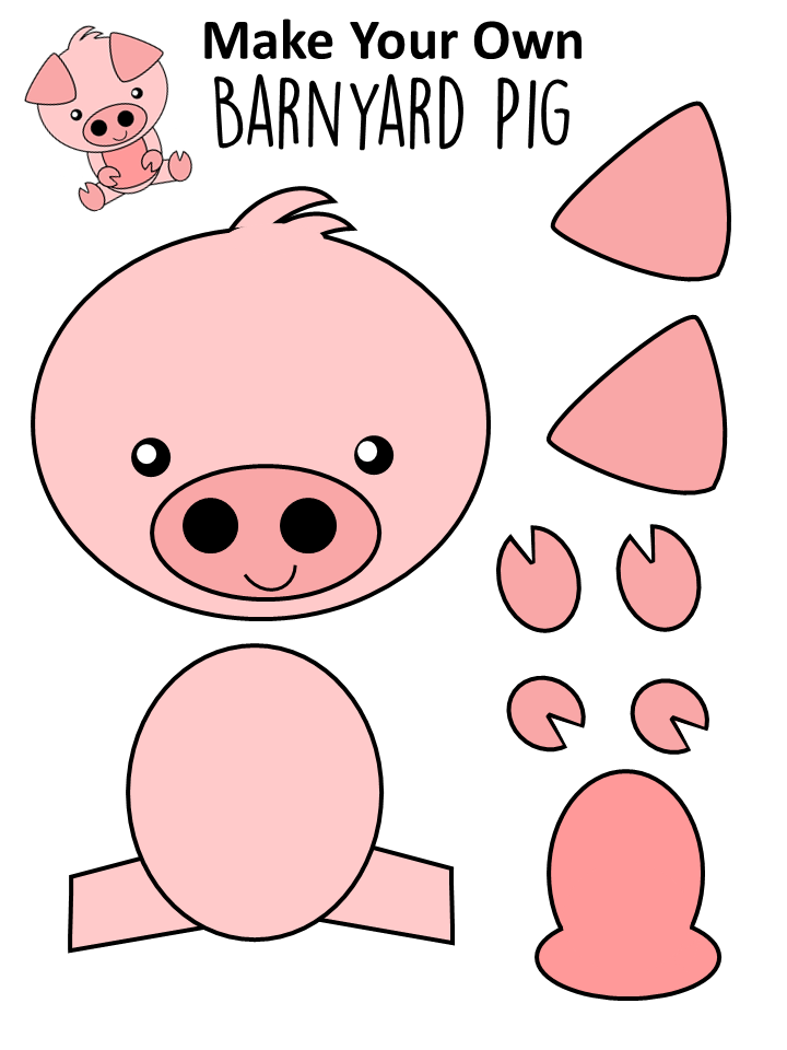 Template Free Printable Farm Animal Cutouts Free Farm Animal 