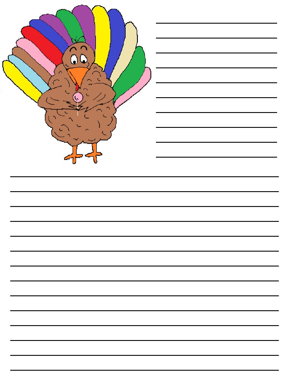 Thanksgiving Printable Writing Paper