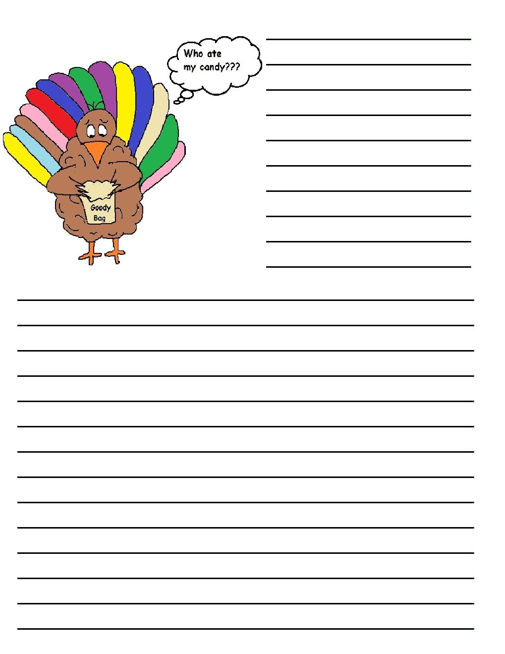 Free Printable Thanksgiving Writing PaperPrintable