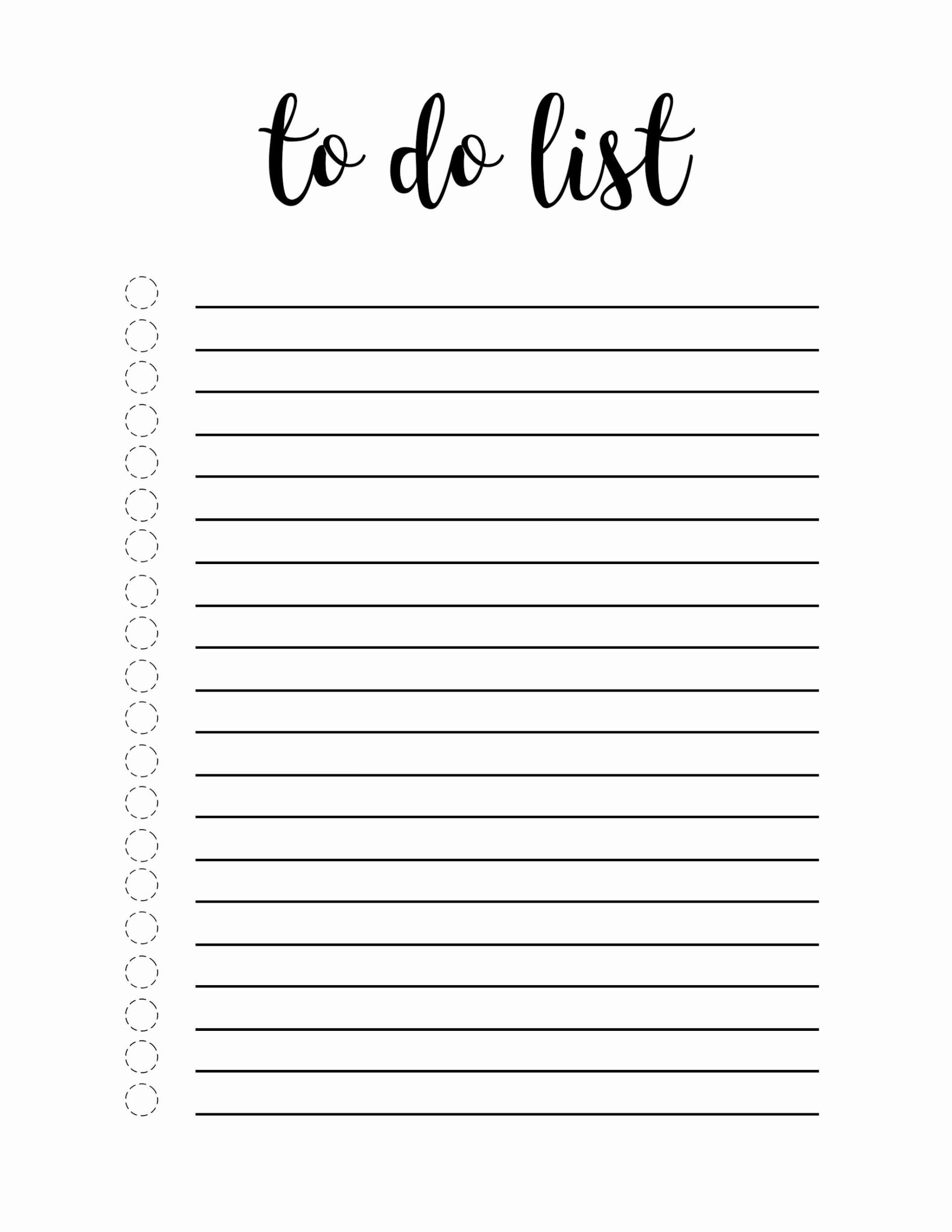 To Do List Pdf Luxury Free Printable To Do List Template Paper Trail 