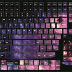 Universal Keyboard Stickers Decoration Protector Decal Skin Cosmos