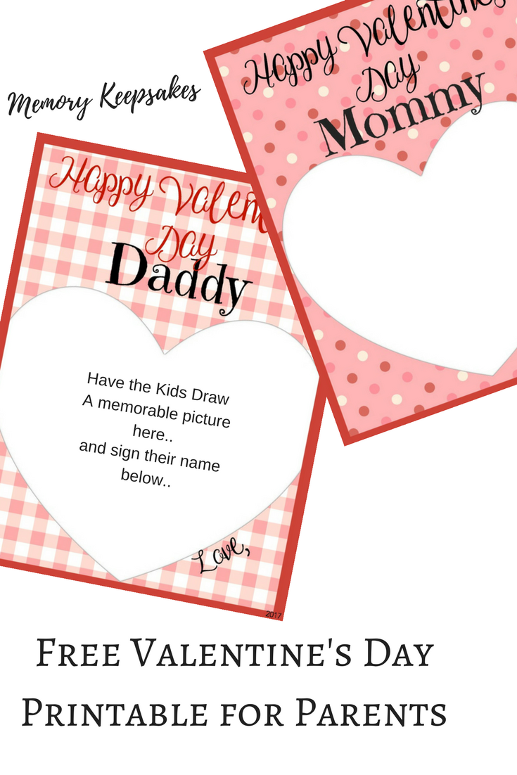 Valentine s Day Memory Keepsake Printalbe Cards