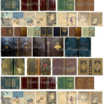 Vintage Book Covers Set 1 12 Scale Downloadable Printable Covers For