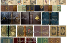 Vintage Book Covers Set 1 12 Scale Downloadable Printable Covers For
