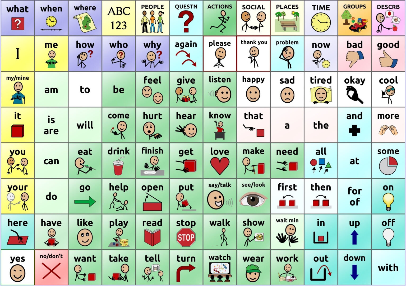 Visual Cue Cards For Use With Autistic Children Printable And Great