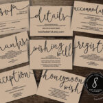 Wedding Insert Cards PDF Template Instant Download Enclosure Card