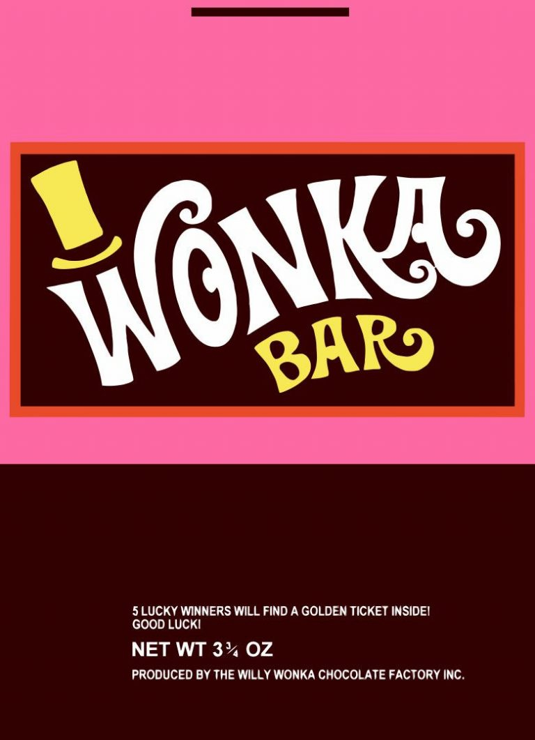 Wonka Wrapper Willy Wonka Wonka Bar Wrapper Printable Free Free 