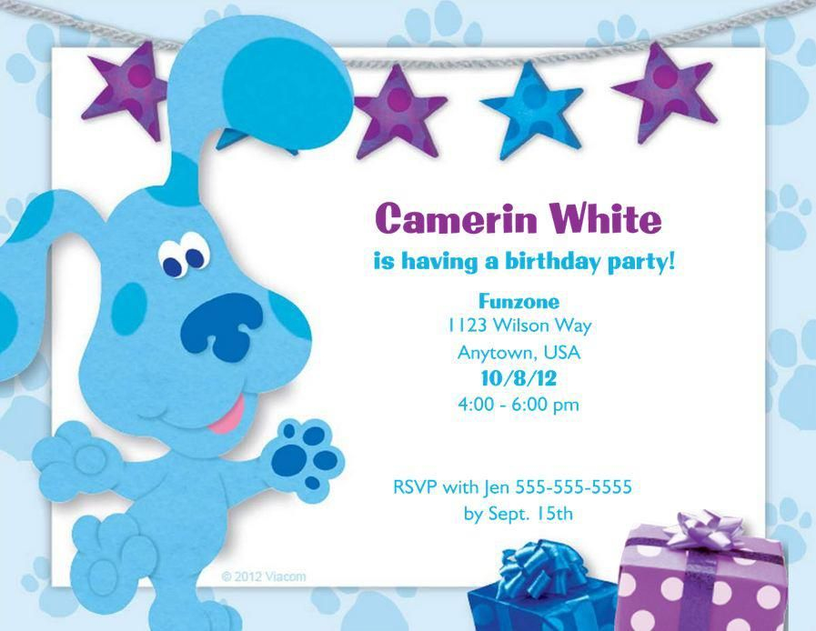 Www craftylilmomma Blues Clues Invitation Printable Birthday 