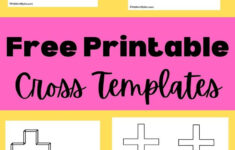 32 Free Printable Easter Crosses And Coloring Pages - in Easter Cross Template Printable