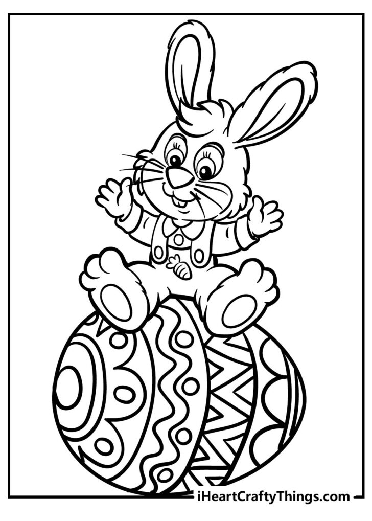 Free Easter Bunny Printable Coloring Pages