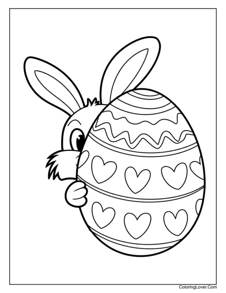 Printable Easter Eggs Coloring