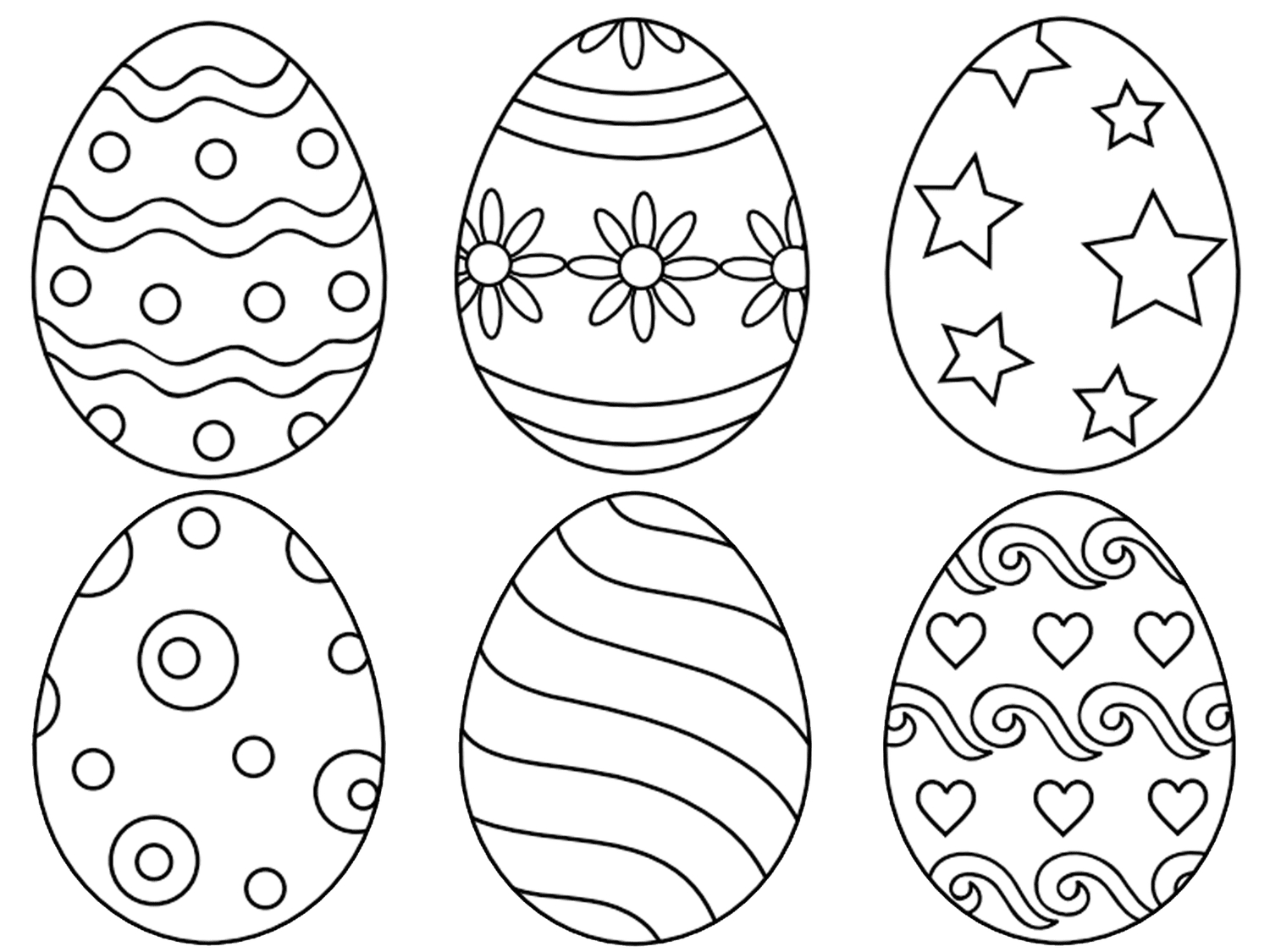 9 Places For Free, Printable Easter Egg Coloring Pages for Free Printable Full Size Easter Eggs Coloring Pages