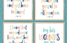 Colorful Printable Easter Bible Scriptures | I Should Be Mopping in Easter Scripture Printable