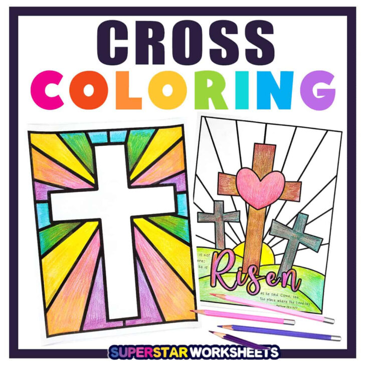 Free Printable Easter Cross Coloring Pages