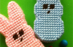 Diy Party Mom: Easter Peeps Bunny Box Plastic Canvas Pattern in Free Printable Easter Plastic Canvas Patterns