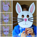 East Coast Mommy: Bunny Mask For Preschoolers With Free Inside Free Easter Bunny Mask Printable