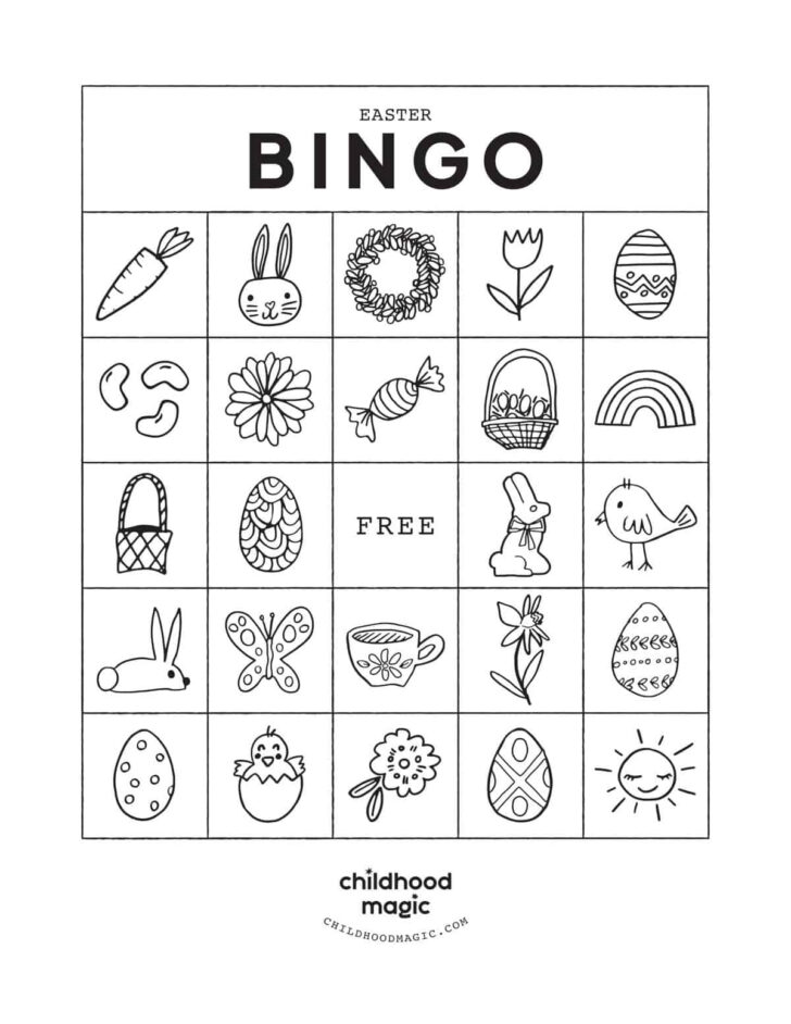 Printable Easter Bingo