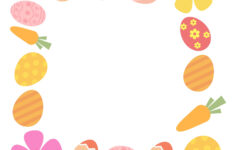 Easter Border Clipart In Eps, Illustrator, Jpg, Psd, Png, Svg with Easter Border Printable