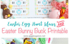 Easter Bunny Bucks Printable - Giggles Galore in Free Printable Easter Money