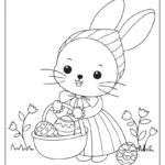 Easter Bunny Coloring Pages (Free Printables) Inside Printable Easter Bunny Coloring