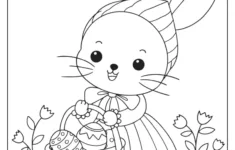 Easter Bunny Coloring Pages (Free Printables) inside Printable Easter Bunny Coloring