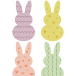 Easter Bunny Garland Craft   Childhood Magic With Printable Easter Bunny Decorations