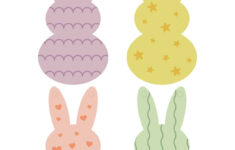 Easter Bunny Garland Craft - Childhood Magic with Printable Easter Bunny Decorations