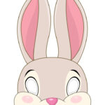 Easter Bunny Masks   10 Free Pdf Printables | Printablee In Free Easter Bunny Mask Printable