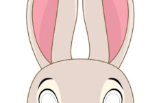 Easter Bunny Masks - 10 Free Pdf Printables | Printablee in Free Easter Bunny Mask Printable