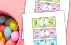 Easter Bunny Money For Easy Egg Fillers - Printable Coupons! in Free Printable Easter Money