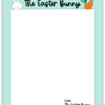 Easter Bunny Note Printable Example 2   Mom Envy With Free Easter Letter Template Printable