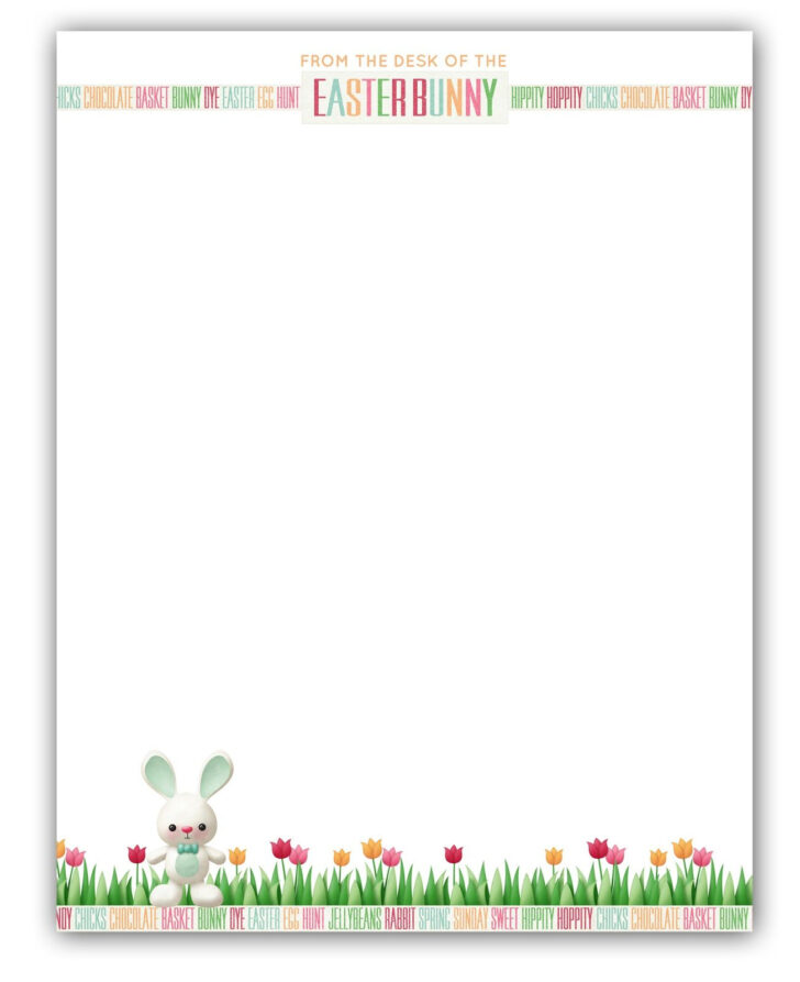 Free Easter Stationery Printable