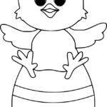 Easter Chick Coloring Pages Inside Easter Chick Printable Free