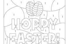 Easter Colornumber - 10 Free Printable Pages | Printabulls within Free Printable Color By Number Easter