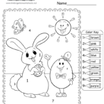 Easter Colornumber Worksheet   Free Printable, Digital, & Pdf Regarding Free Printable Color By Number Easter