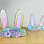 Easter Craft: Make A Bunny Crown In 5 Steps With Our Free Printable In Easter Bonnet Printable Template