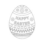 Easter Egg Coloring Page, Easter Egg Colouring In Page,Easter Egg Regarding Coloring Printable Easter Eggs