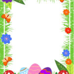 Easter Egg Hunt Border In Eps, Illustrator, Jpg, Psd, Png, Svg With Easter Border Printable