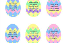 Easter Egg Hunt W/Free Printable Clues For All Ages!! with Easter Eggs Hunt Printable Template