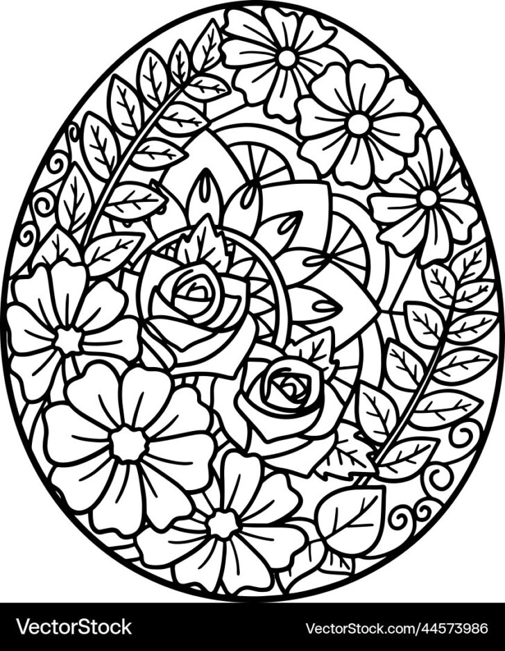 Easter Eggs Mandala Printable